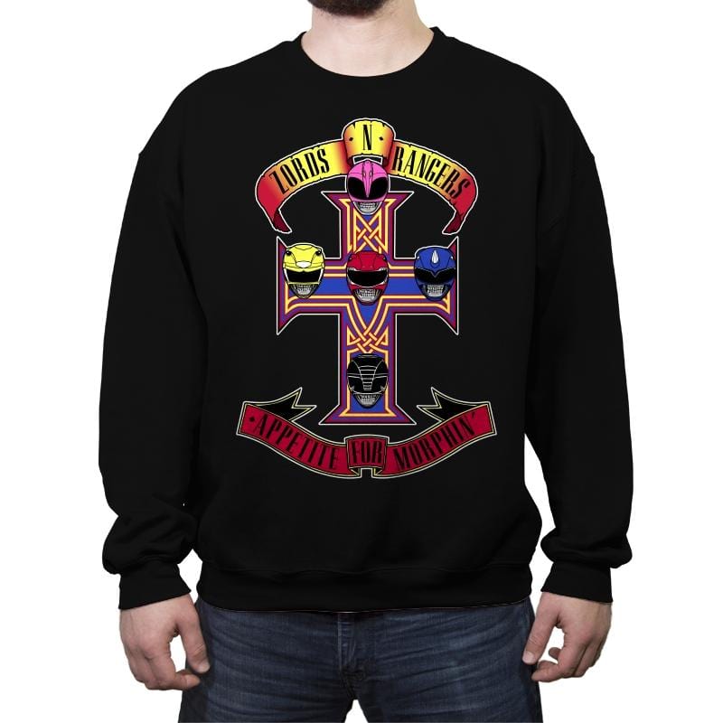 Appetite for Morphin - Crew Neck Sweatshirt Crew Neck Sweatshirt RIPT Apparel Small / Black