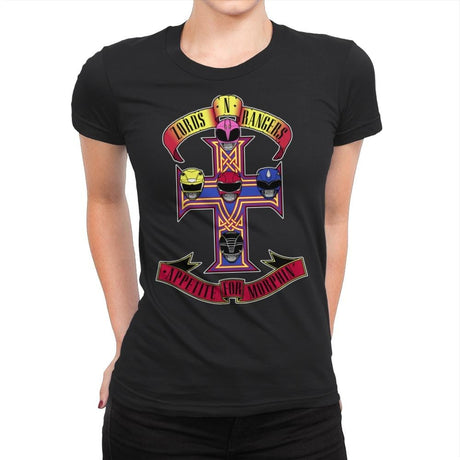 Appetite for Morphin - Womens Premium T-Shirts RIPT Apparel Small / Black