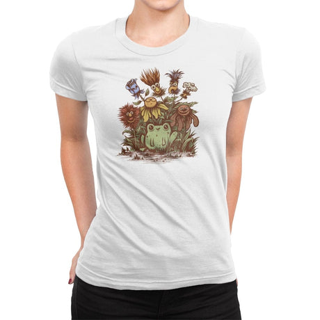 April Showers Bring Strange Flowers - Womens Premium T-Shirts RIPT Apparel Small / White