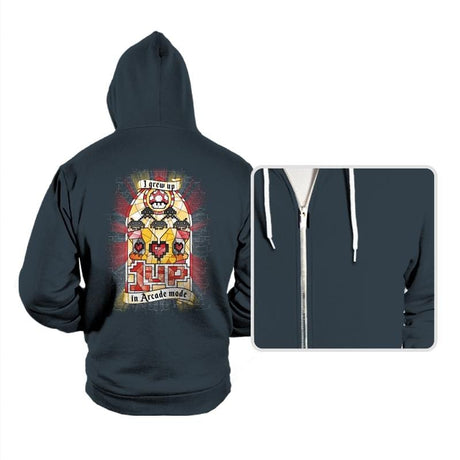 Arcade Mode - Hoodies Hoodies RIPT Apparel Small / Dark Gray