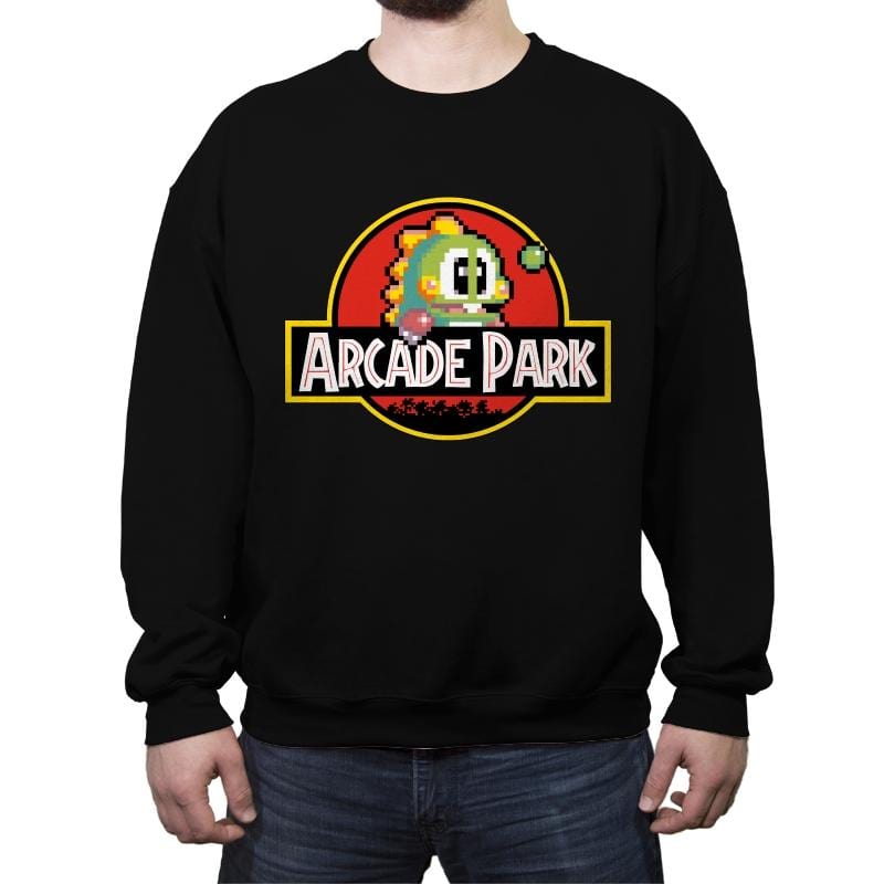 Arcade Park - Crew Neck Sweatshirt Crew Neck Sweatshirt RIPT Apparel Small / Black