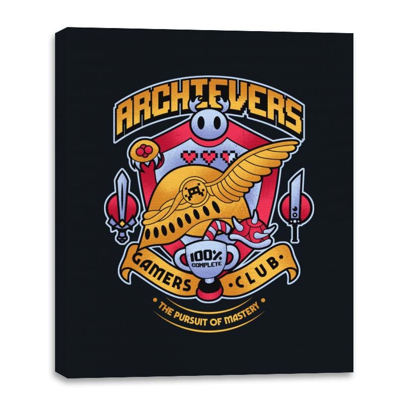 Archievers Gamers Club - Canvas Wraps Canvas Wraps RIPT Apparel 16x20 / Black