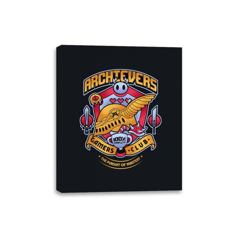 Archievers Gamers Club - Canvas Wraps Canvas Wraps RIPT Apparel 8x10 / Black