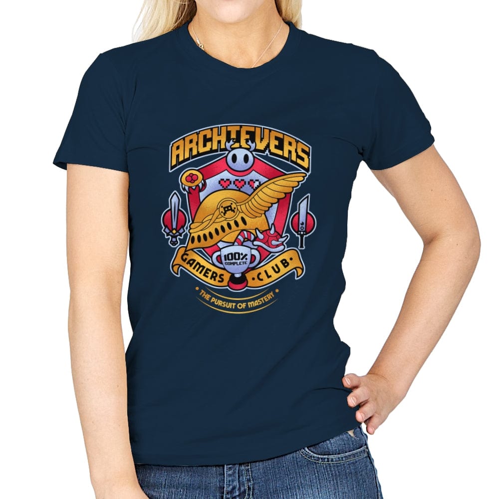 Archievers Gamers Club - Womens T-Shirts RIPT Apparel Small / Navy