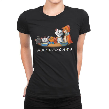 Aristofriends - Womens Premium T-Shirts RIPT Apparel Small / Black