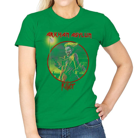 Arkham Asylum Exclusive - Best Seller - Womens T-Shirts RIPT Apparel Small / Irish Green