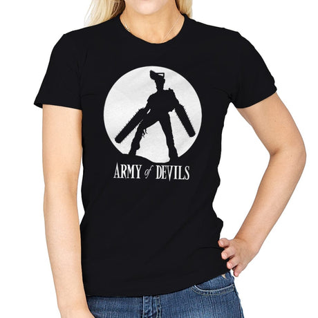 Army of Devils - Womens T-Shirts RIPT Apparel Small / Black