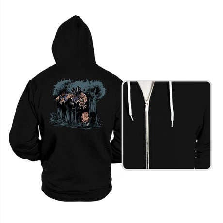 Arnie and Predator - Hoodies Hoodies RIPT Apparel Small / Black