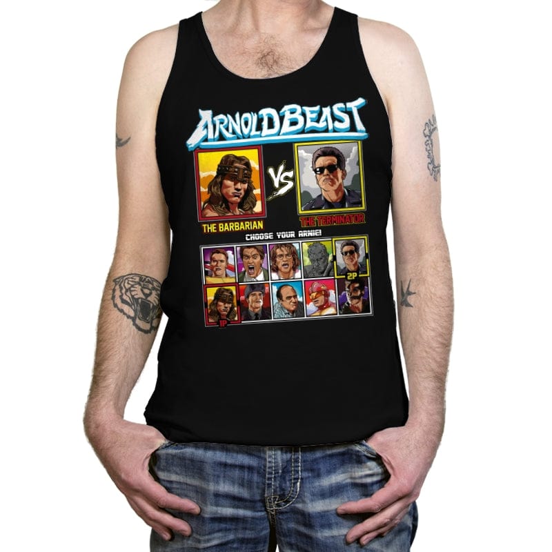 Arnold Beast - Retro Fighter Series - Tanktop Tanktop RIPT Apparel X-Small / Black