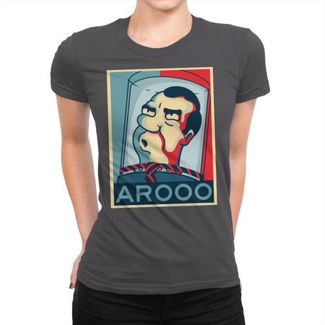 Arooo - Womens Premium T-Shirts RIPT Apparel Small / Heavy Metal