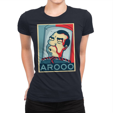 Arooo - Womens Premium T-Shirts RIPT Apparel Small / Midnight Navy