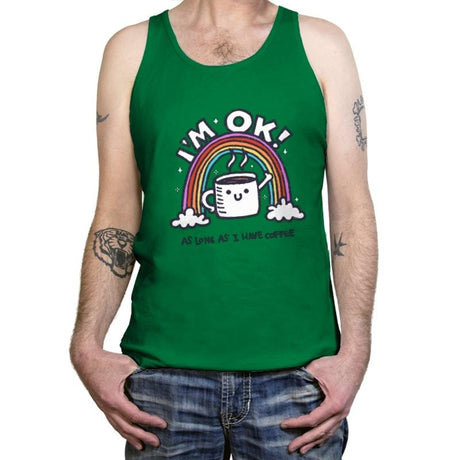 As long I have Coffee - Tanktop Tanktop RIPT Apparel X-Small / Kelly