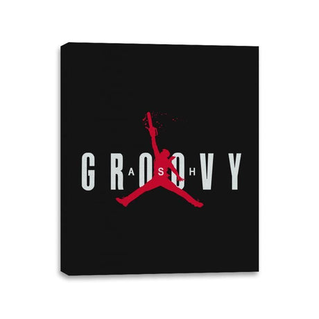 Ash Groovy - Canvas Wraps Canvas Wraps RIPT Apparel 11x14 / Black