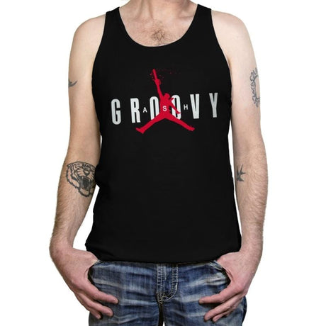 Ash Groovy - Tanktop Tanktop RIPT Apparel X-Small / Black