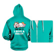 Ask Me If I Give a Damn - Hoodies Hoodies RIPT Apparel Small / Teal