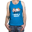 Ask Me If I Give a Damn - Tanktop Tanktop RIPT Apparel X-Small / Teal