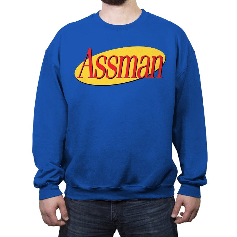 Assman - Crew Neck Sweatshirt Crew Neck Sweatshirt RIPT Apparel Small / Royal