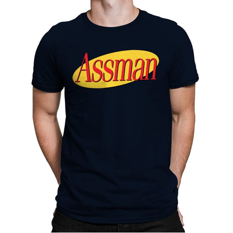 Assman - Mens Premium T-Shirts RIPT Apparel Small / Midnight Navy