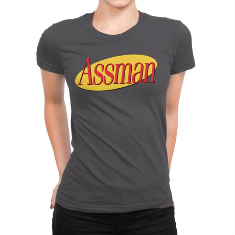 Assman - Womens Premium T-Shirts RIPT Apparel Small / Heavy Metal