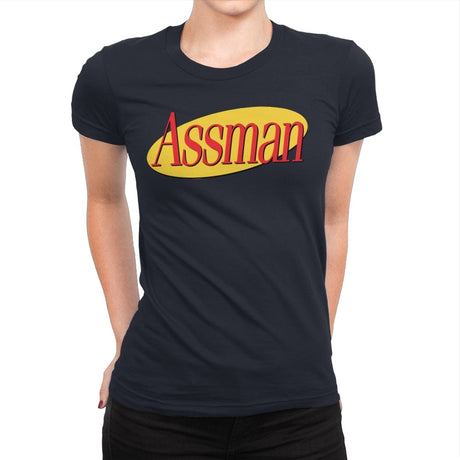 Assman - Womens Premium T-Shirts RIPT Apparel Small / Midnight Navy