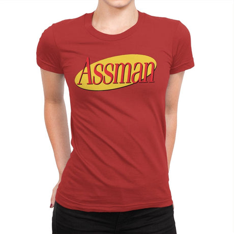 Assman - Womens Premium T-Shirts RIPT Apparel Small / Red