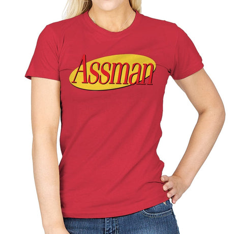 Assman - Womens T-Shirts RIPT Apparel Small / Red