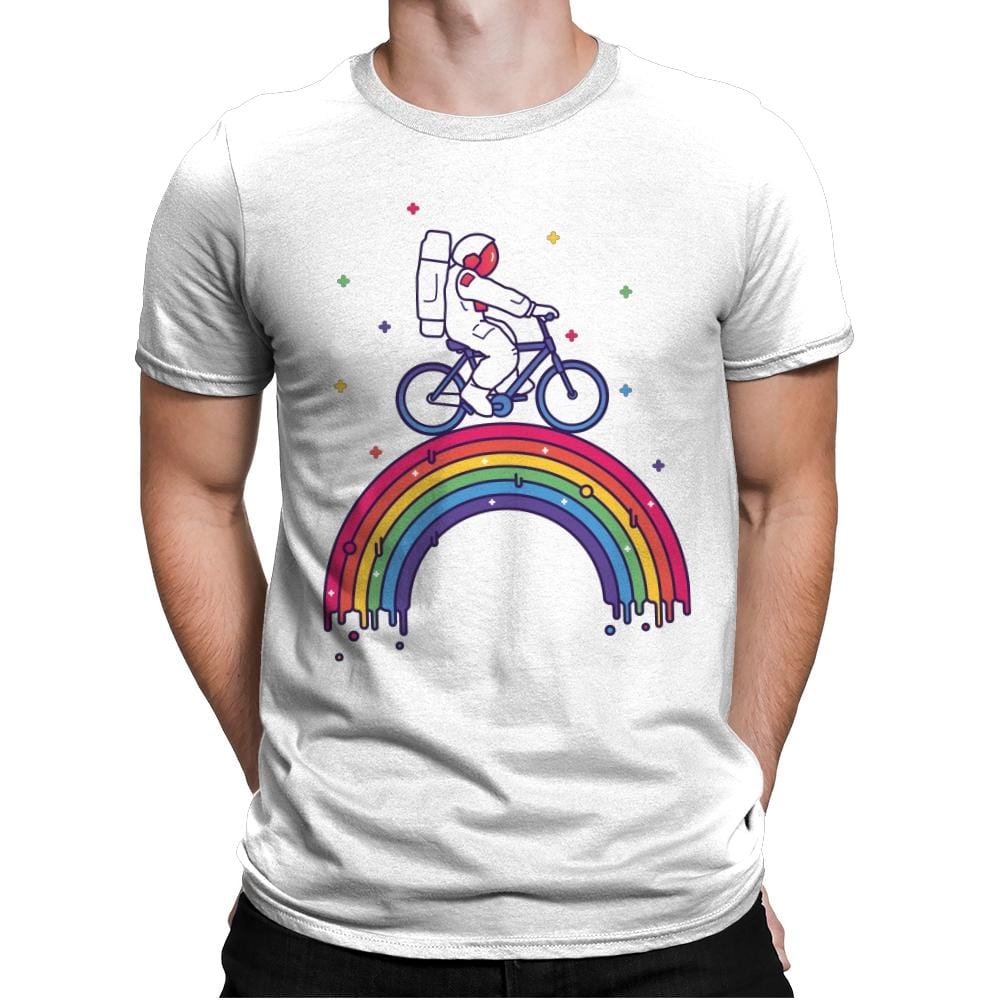 Astrorainbow - Mens Premium T-Shirts RIPT Apparel Small / White