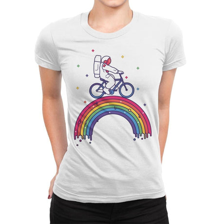 Astrorainbow - Womens Premium T-Shirts RIPT Apparel Small / White