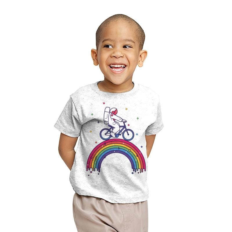 Astrorainbow - Youth T-Shirts RIPT Apparel X-small / White