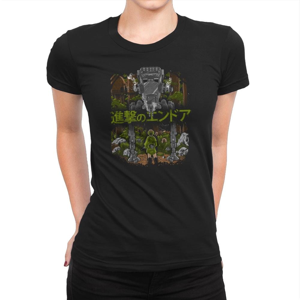 Attack on Endor Exclusive - Womens Premium T-Shirts RIPT Apparel Small / Black