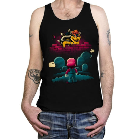 Attack on Final Boss - Tanktop Tanktop RIPT Apparel X-Small / Black