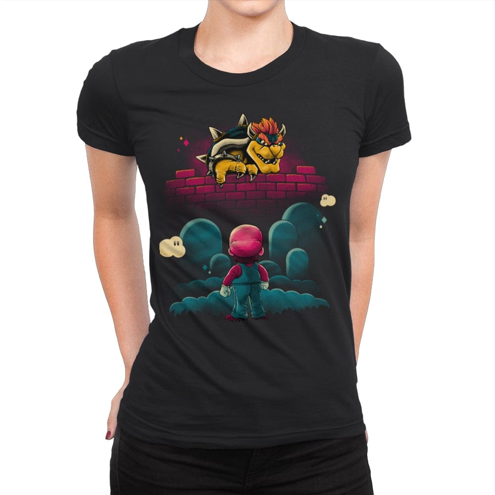 Attack on Final Boss - Womens Premium T-Shirts RIPT Apparel Small / Black