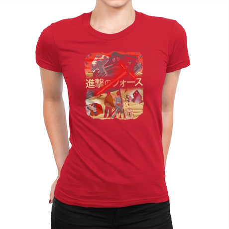 Attack on Jakku Exclusive - Womens Premium T-Shirts RIPT Apparel Small / Red