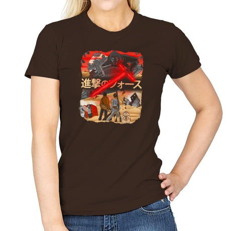 Attack on Jakku Exclusive - Womens T-Shirts RIPT Apparel Small / Dark Chocolate