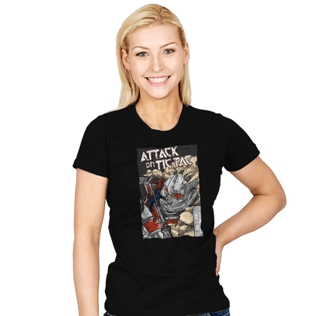 Attack on Tic Tac - Womens T-Shirts RIPT Apparel