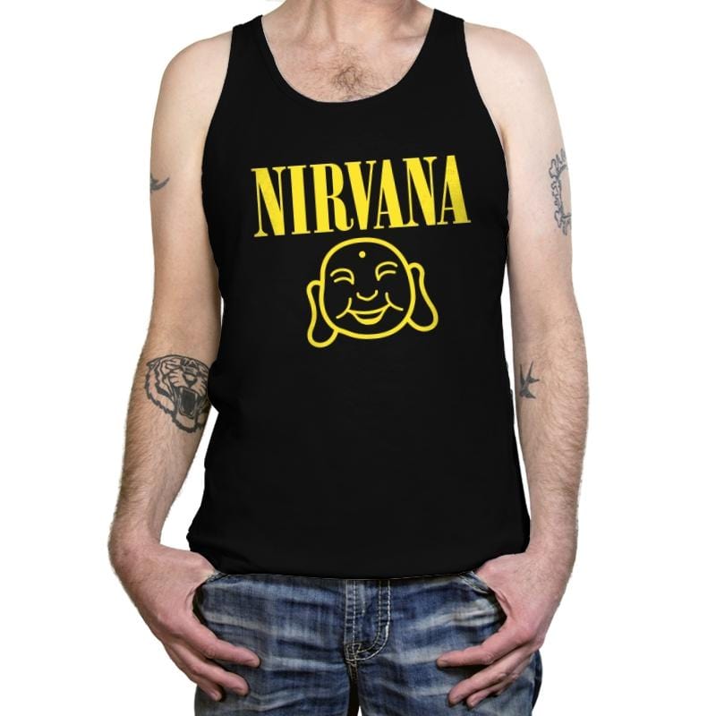 Attain Nirvana - Tanktop Tanktop RIPT Apparel X-Small / Black