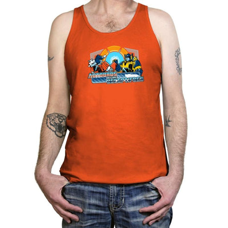 Autobros Before Decepti-foes Exclusive - Tanktop Tanktop RIPT Apparel X-Small / Orange