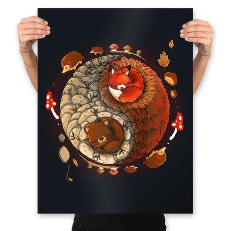 Autumn - Prints Posters RIPT Apparel 18x24 / Black