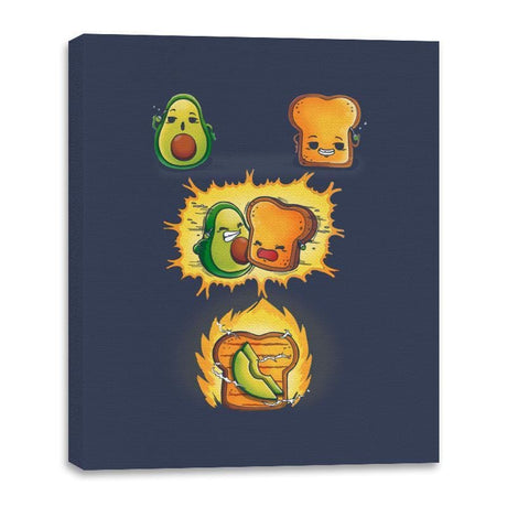 Avacado Toast Power - Canvas Wraps Canvas Wraps RIPT Apparel 16x20 / Navy