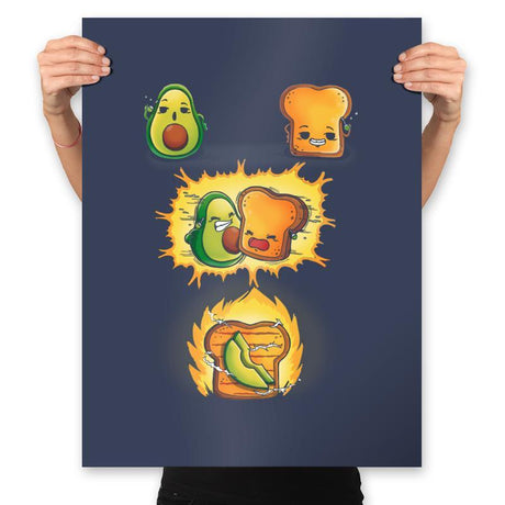 Avacado Toast Power - Prints Posters RIPT Apparel 18x24 / Navy