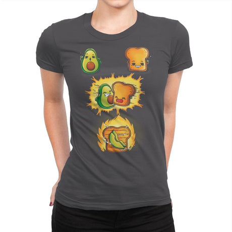 Avacado Toast Power - Womens Premium T-Shirts RIPT Apparel Small / Heavy Metal