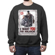 Avalanche Needs You - Crew Neck Sweatshirt Crew Neck Sweatshirt RIPT Apparel Small / Charcoal