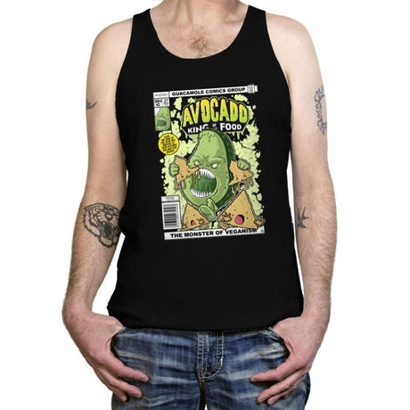 Avocado King of the Food - Tanktop Tanktop RIPT Apparel X-Small / Black