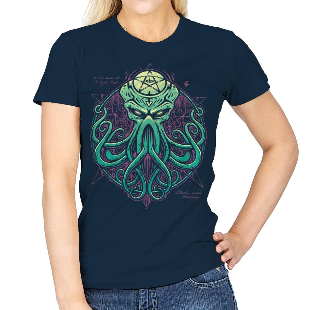 Awaken! - Womens T-Shirts RIPT Apparel Small / Navy