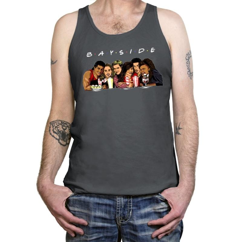 B-A-Y-S-I-D-E - Tanktop Tanktop RIPT Apparel X-Small / Asphalt