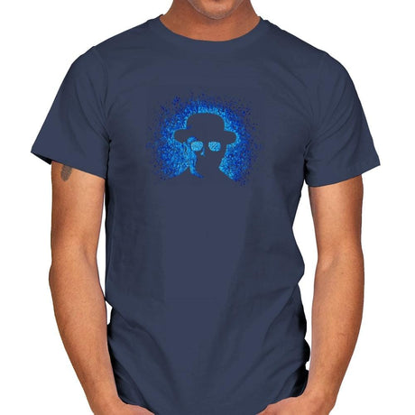 Baby Blue - Pop Impressionism - Mens T-Shirts RIPT Apparel Small / Navy