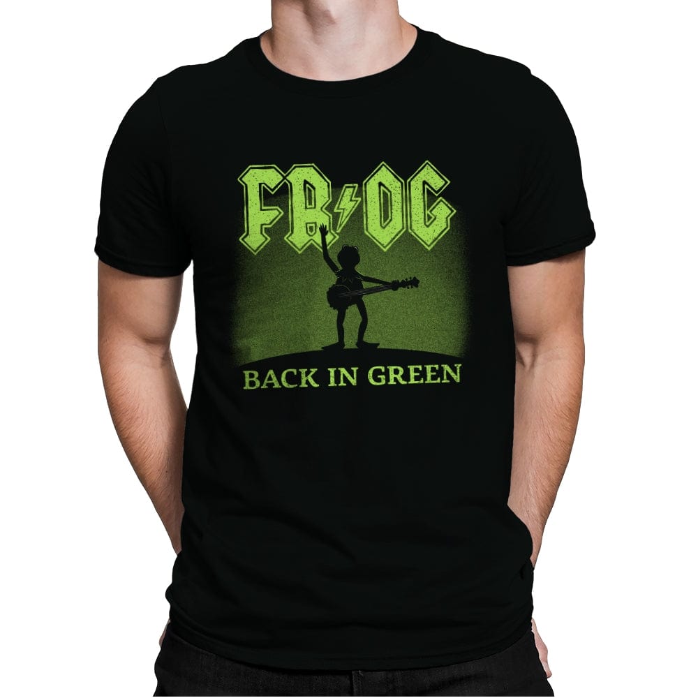 Back in Green - Mens Premium T-Shirts RIPT Apparel Small / Black