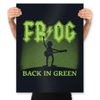 Back in Green - Prints Posters RIPT Apparel 18x24 / Black