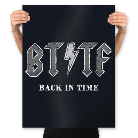 Back In Time - Prints Posters RIPT Apparel 18x24 / Black