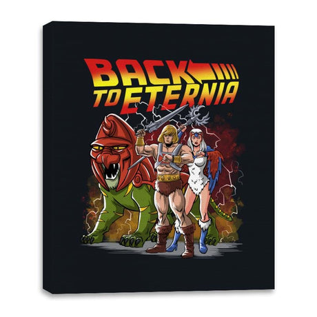 Back to Eternia - Canvas Wraps Canvas Wraps RIPT Apparel 16x20 / Black